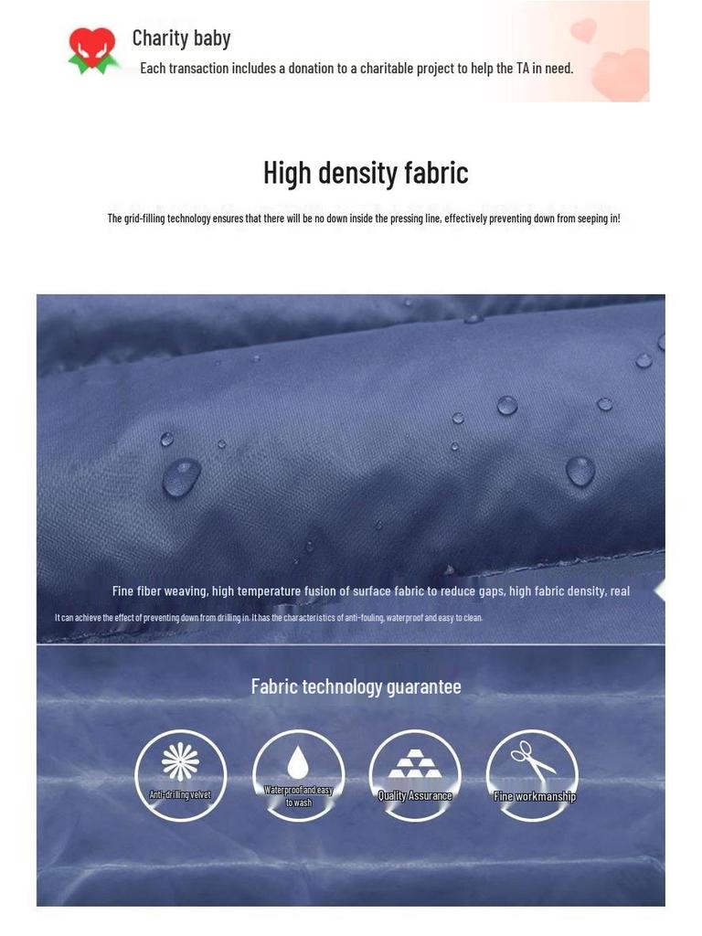 Men's Lightweight Collarless Down Vest: Large Size Round Neck Warm Jacket