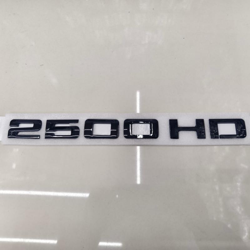 BEM4 2pcs car styling Letter Badges 2500HD 2500 HD Emblem 3D Decal Suitable for Both Side Doors or Tail Doors