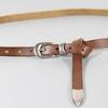 Extended Thin Section Knotted Decorative Ladies Belt All-match Slim Skirt Belt Narrow Soft Genuine Leather Women's Jeans Belt