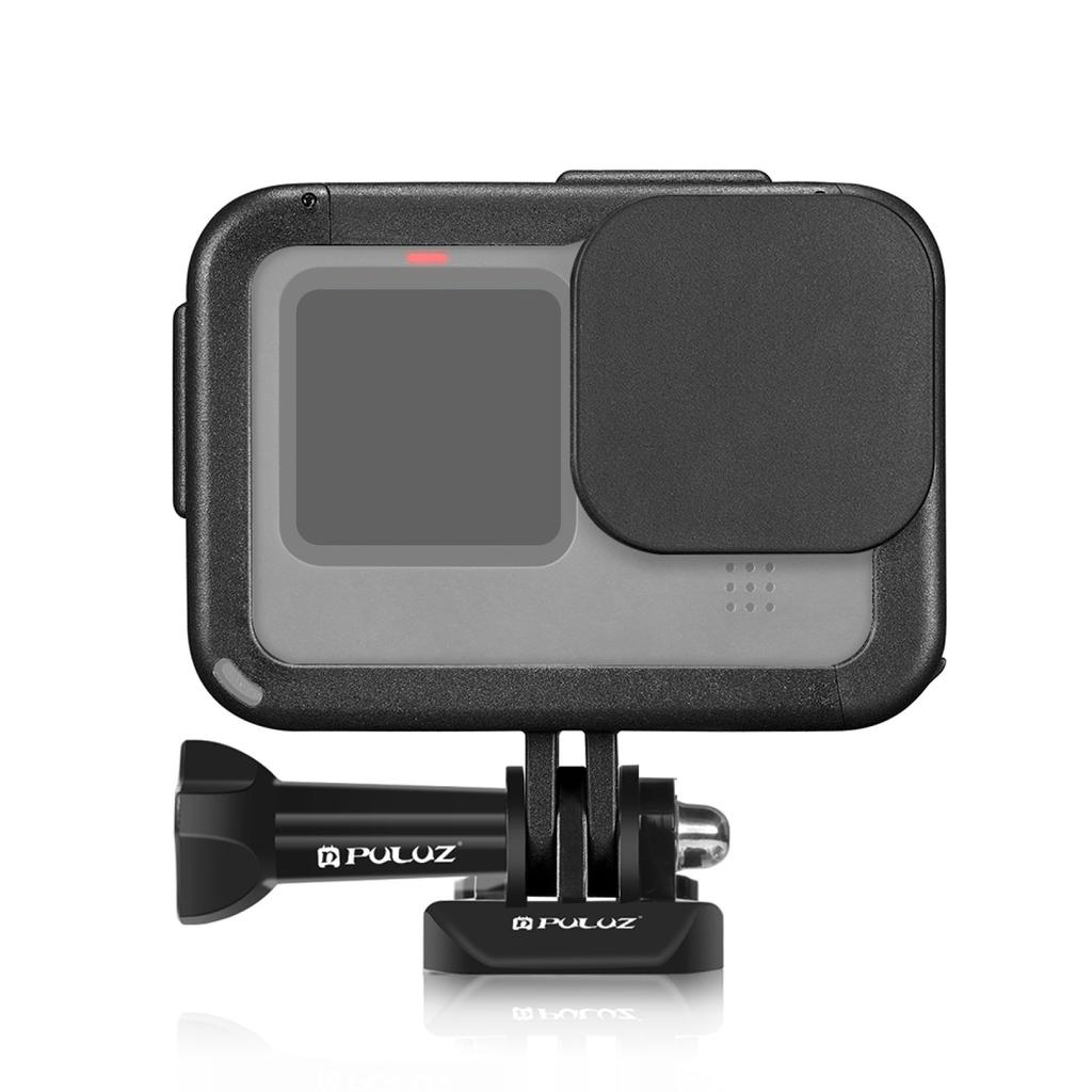 PULUZ PU582B PA Frame for GoPro Hero 11 Black/10 Black/9 Black Camera Cage with Cold Shoe Interface and Charging Opening