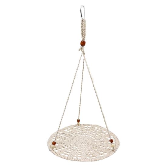 Reptile Hammock Hand Woven Strong Load-bearing Gecko Lizard Swing Toy Round Bearded Dragon Swing Hanging Bed