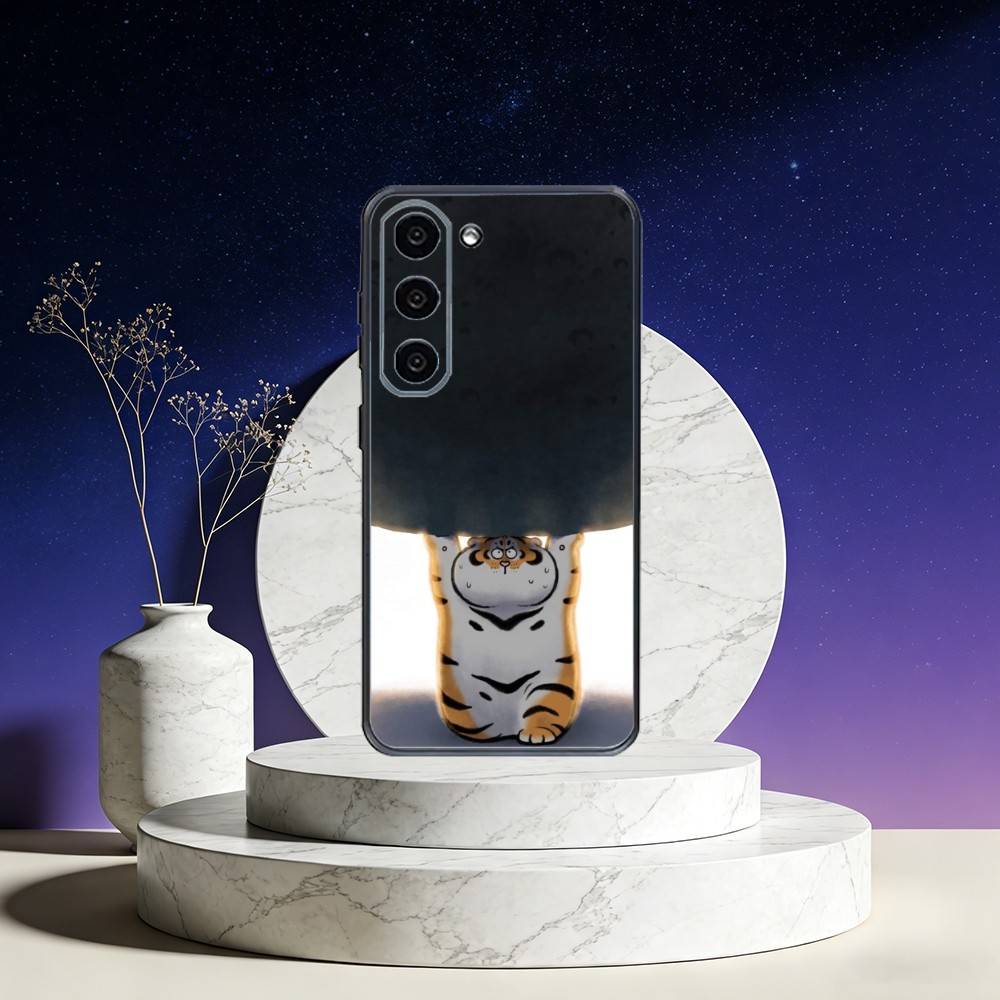 Fett T-Tiger Handyhülle Für Samsung Galaxy A73,A72,A71,A70,A53,A52,A51,Andere Weiche Schwarze Hülle