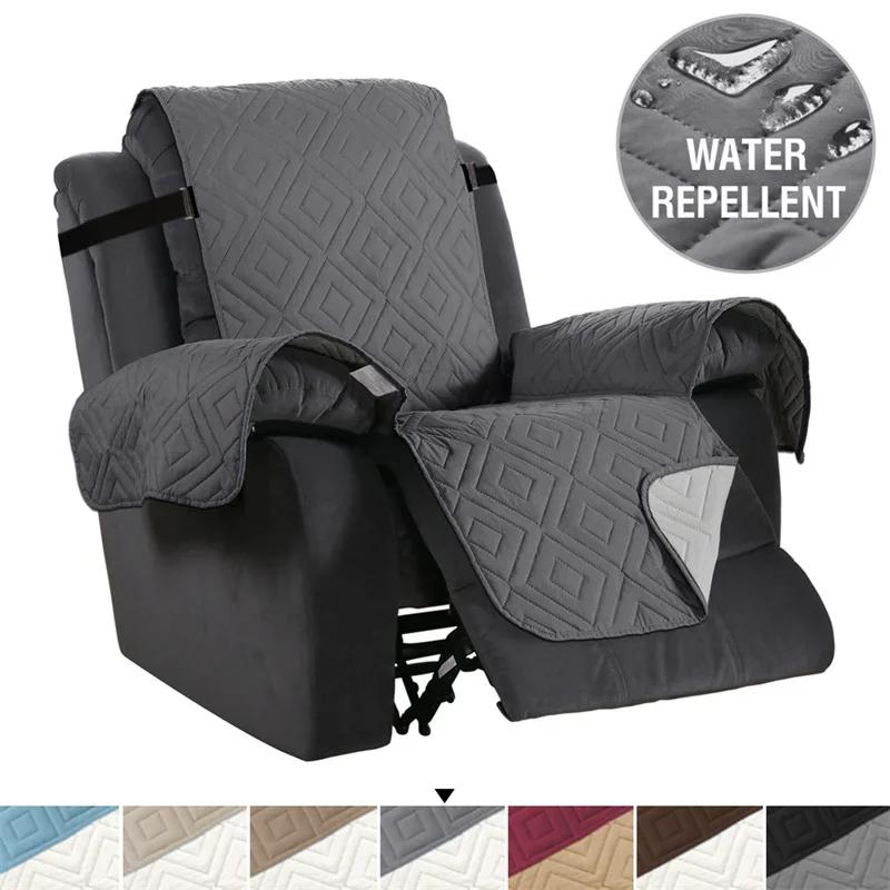1 Seater Recliner Sofa Slipcover Pets Dog Kids Mat Multiple Sizes Non-slip Recliner Couch Cover Four Seasons Sofa Armchair Mats