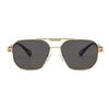 Retro Double Bar Sunnies Square Frame Anti-UV Glasses Unisex Polarized Sunglasses  Catwalk