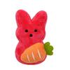 Holding Carrot Easter Rabbit Plush Toys Soft Cute Animal Doll Easter Bunny Plush Doll  Easter