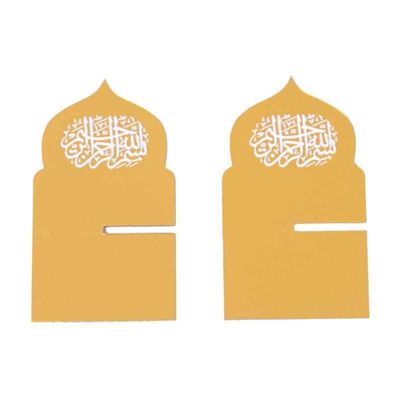 Elegant Acrylic Rack Set for Fruit Biscuit Display as Eid Decoration Eid Islamic Gift for Celebration