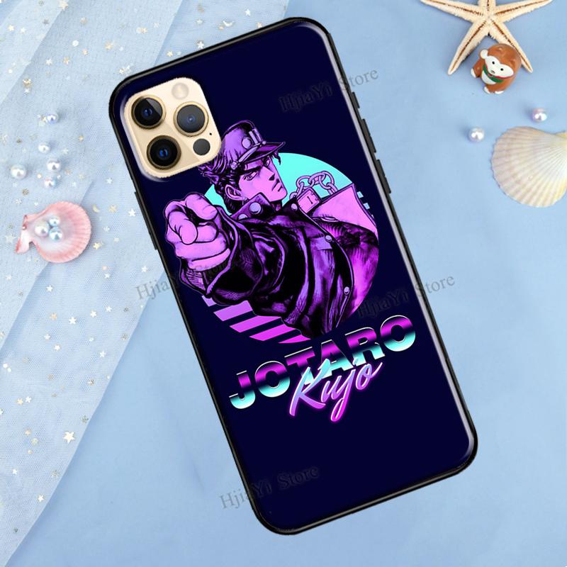 Jotaro Kujo And Dio Jojo Anime Phone Case For iPhone XR X XS MAX SE 2020 6S 7 8 Plus 12 Mini 11 13 Pro Max Shell Cover