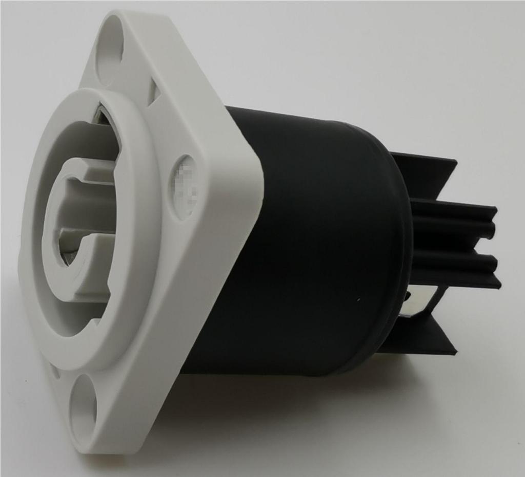 3P Stage Lighting Beam Light with Aviation Plug, LED Display, and XLR Waterproof Male/Female Socket.