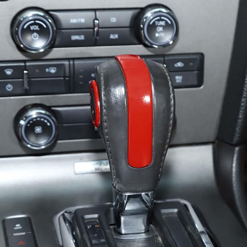 Auto Innenraum Auto Schaltknauf Dekor Abdeckung Aufkleber Für Ford Mustang 2010-2014 ABS Innenraumzubehör
