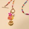 Vacation Style Ceramic Fish Bohemian Pendant Adjustable Rope Faux Pearl Collarbone Chain Boho Choker Jewelry Female Fashion
