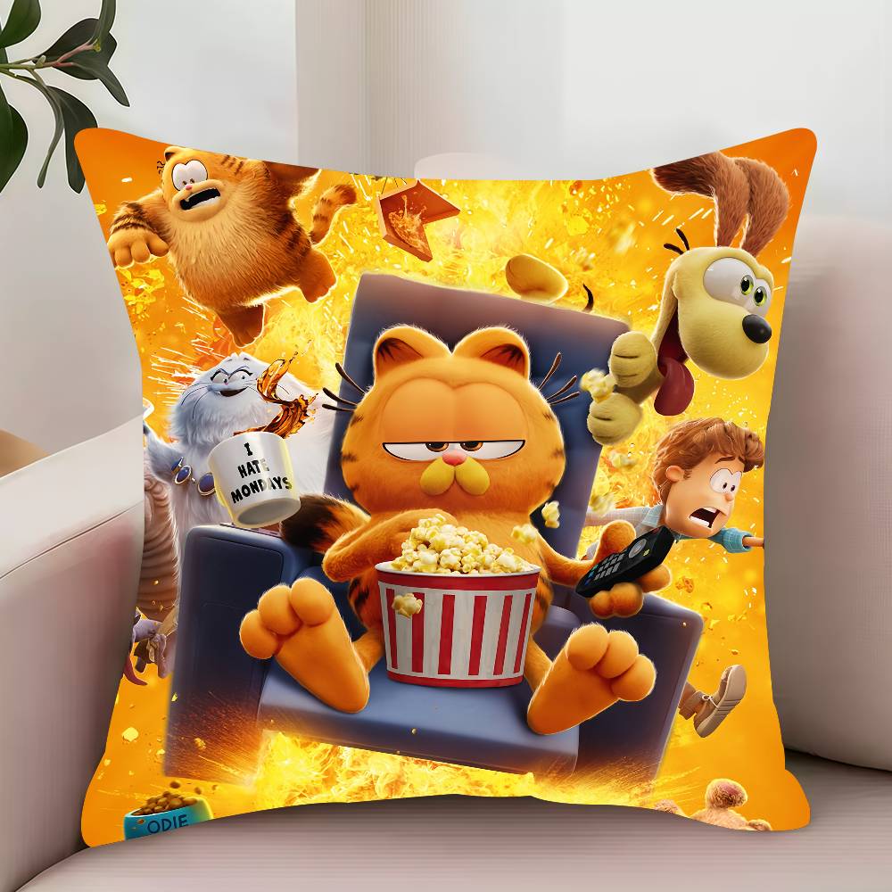 MINISO The G-GarfieldS Movie Pillow Case Decor Protective Covers Comfortable soft for Sofa Living Room Home office