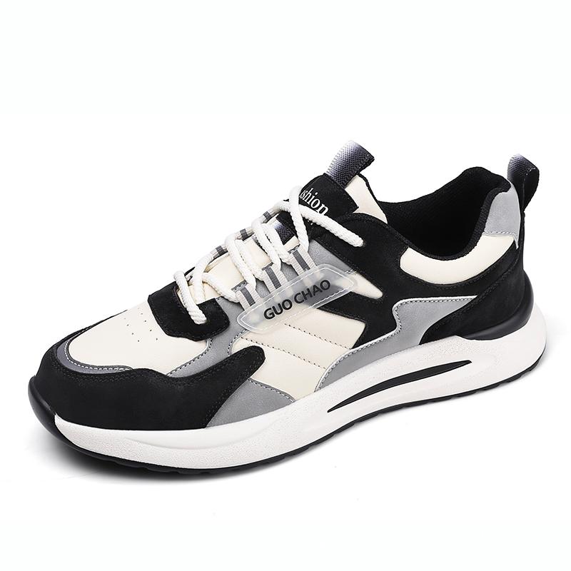 Herren Weiße Streetstyle Sport Laufschuhe Retro Schlichte Skateboardschuhe Große Größe für Studenten