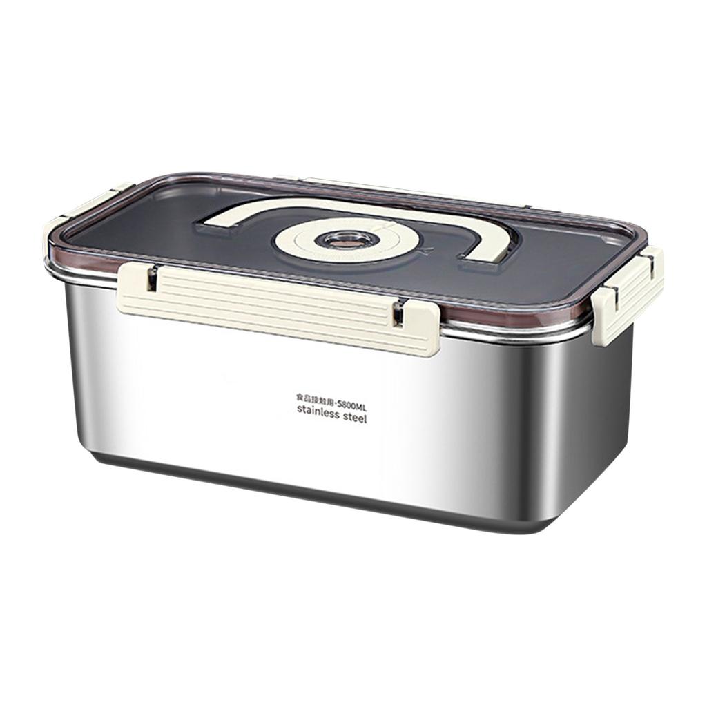 Airtight 316 Stainless Steel Bread Box With Lid & Handle, Bread Storage Container, Dishwasher Safe Bread Keepers For Homemade Bread Loaf