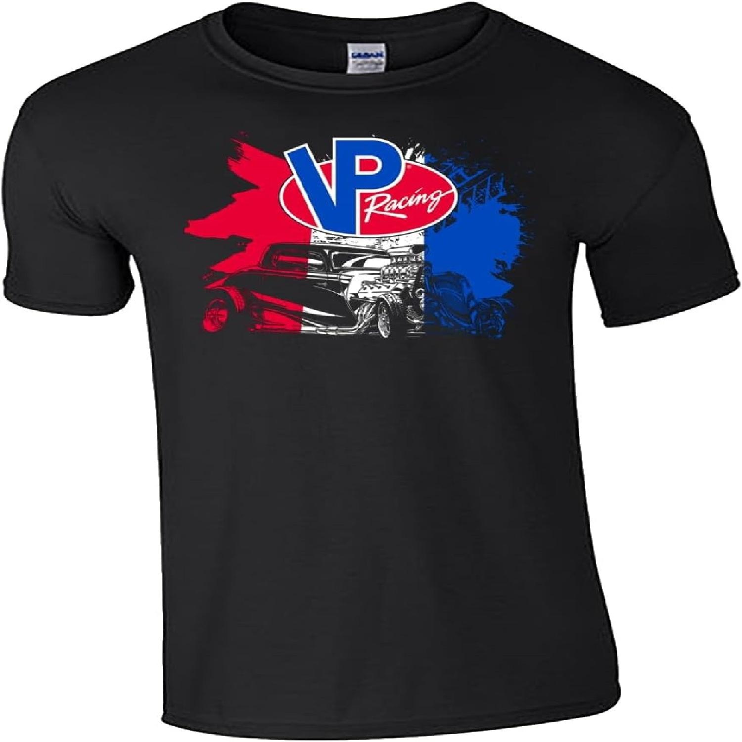 VP Racing Fuels - Patriotic Hotrod Tee - Softstyle Preshrunk T-Shirt - Officially Licensed VP Apparel S