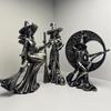 Sexy Witch Figurine Gothic Witch Ornament Desktop Decorative Witch Sculpture