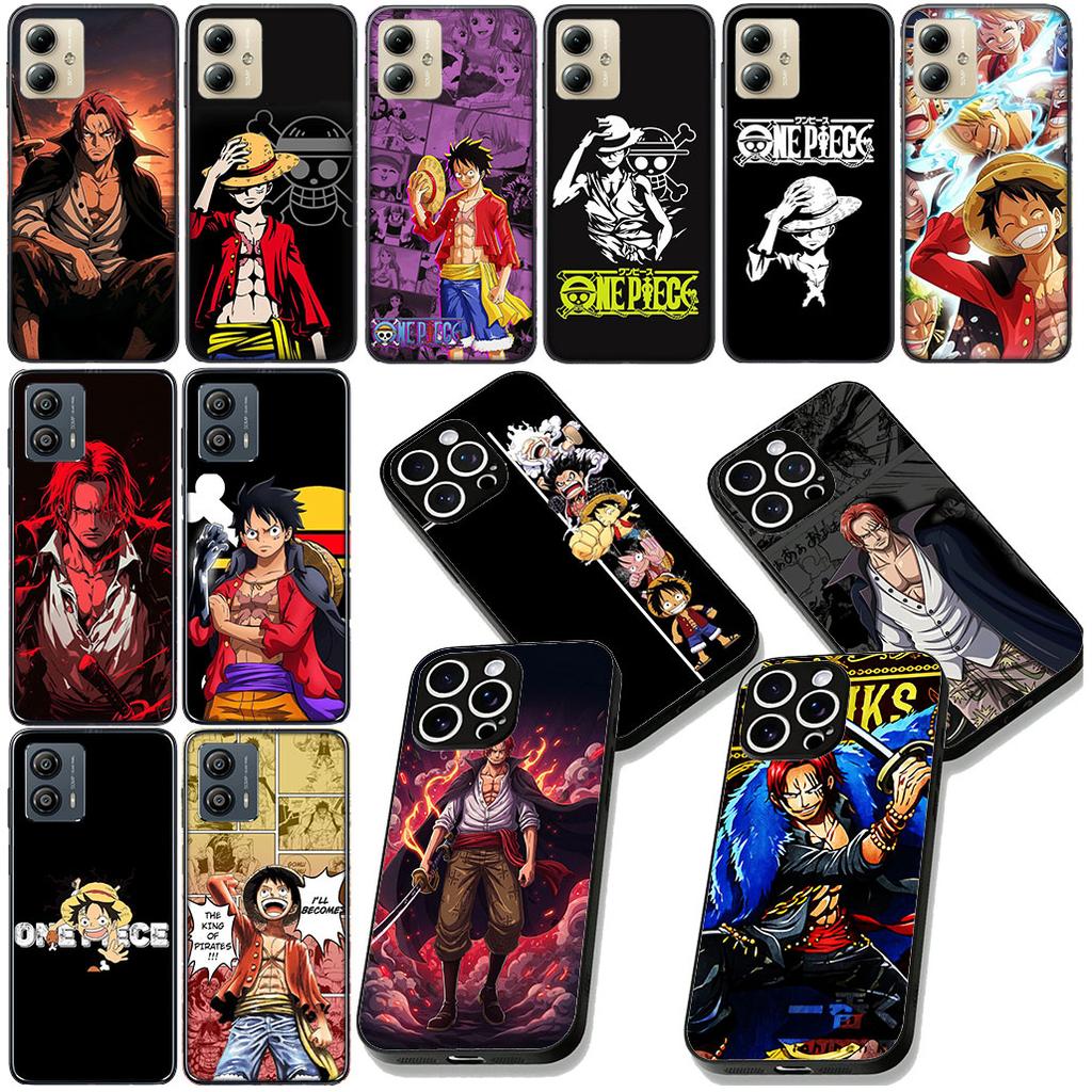 Shanks One Luffy Pieces Red Hair Cover for Motorola Moto G86 G14 G35 G34 G45 G55 G67 G75 G85 G24 G15 G54 G57 Power Phone Case