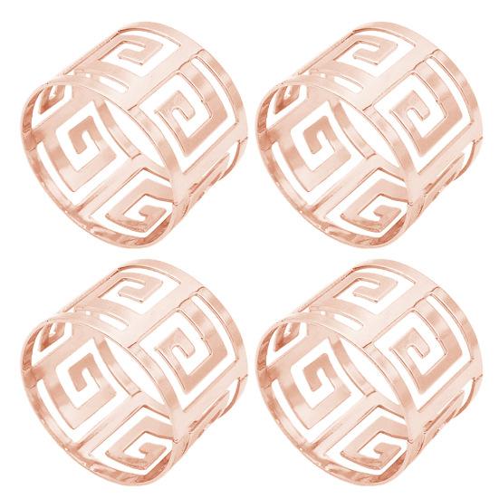 Geometry Anti-slip Serviette Rings Durable Eco-friendly Napkin Holders