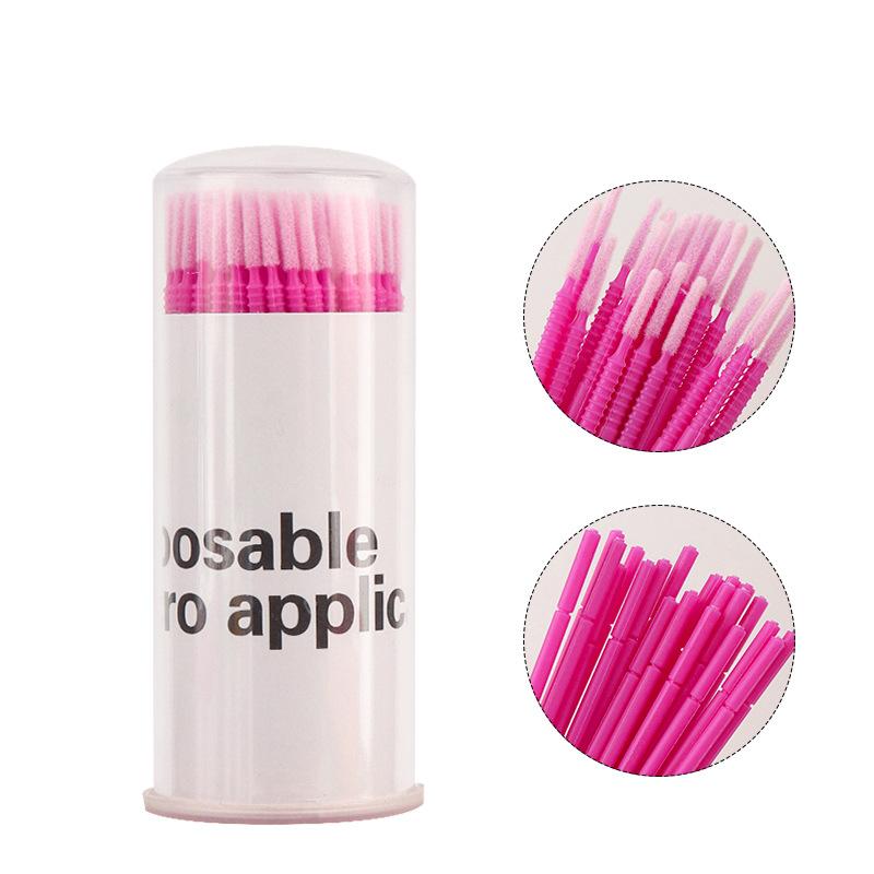 

Свабы для снятия наращенных ресниц Резьбовая длинная очищающая палочка Аппликатор Палочка Микробраш для наращивания ресниц 1PC красный