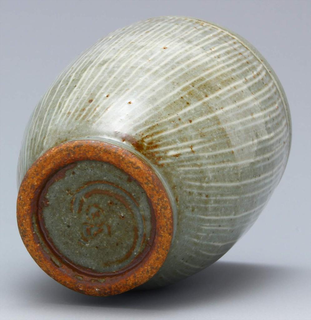 Mino Ware Teacup with Mishima Carving by Michio Approximately 190ml Made In Product Number Ito, Capacity, Japan, 046-0007