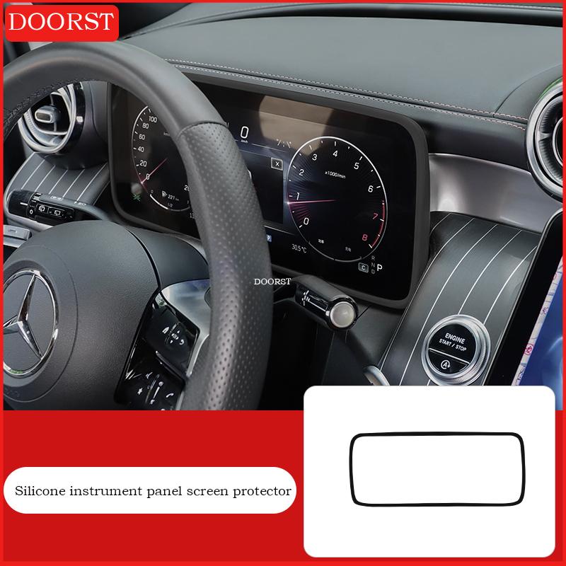 For Mercedes Benz C GLC Class W206 X254 Center Console Trument Panel Screen Silicone Protective Cover Interior Accessories