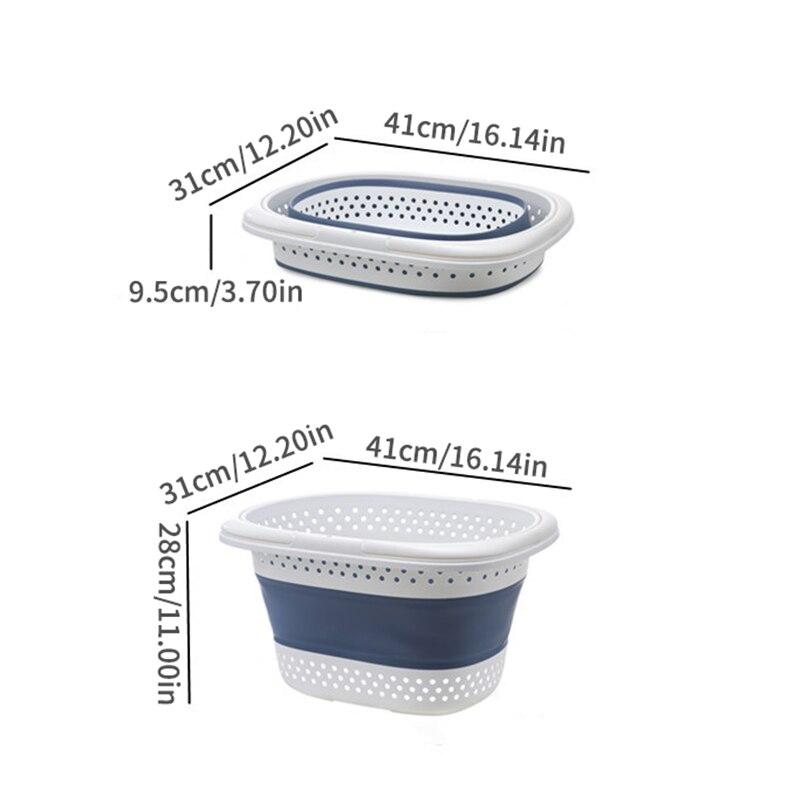 Coș de rufe pliabil din plastic, pliabil, pop-up pentru baie, coș pentru haine murdare, container mare de depozitare din plastic de uz casnic