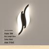 Modern Minimalist Wrought Iron Acrylic LED Wall Lamp for Bedside and Staircase Decoration