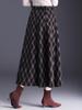 Plaid Pleated A-Line Skirt, Winter 2025 High-Waisted Slimming Style
