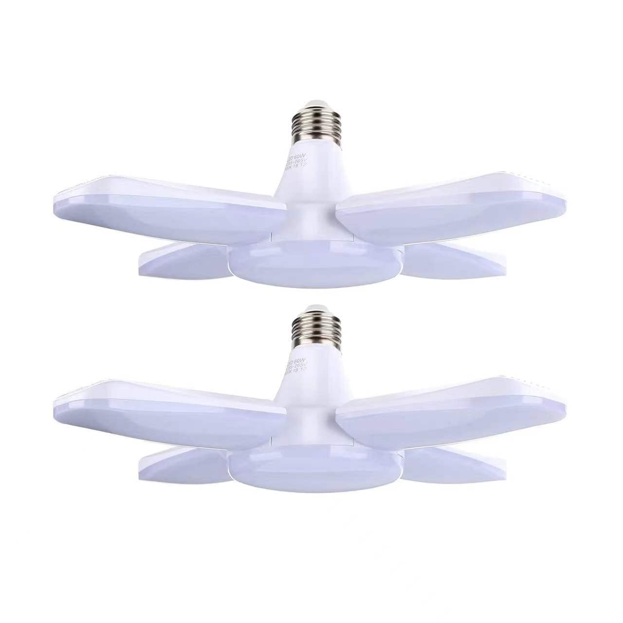 

LED Garage Light, LED Work Light, LED Ceiling Light, E26 LED Bulbs, 5-Bulb Set, 60W, Daylight White, 6500K, Work Site Light, LED Pendant Light,