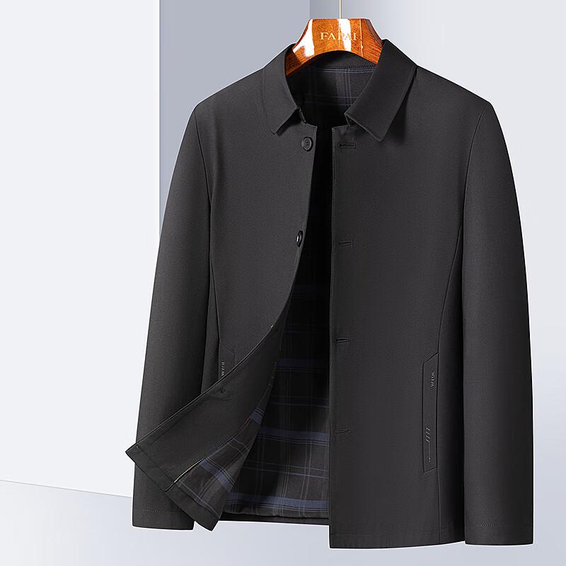 

FAPAI Men s Early Autumn Business Casual Lapel Jacket 4XL 58