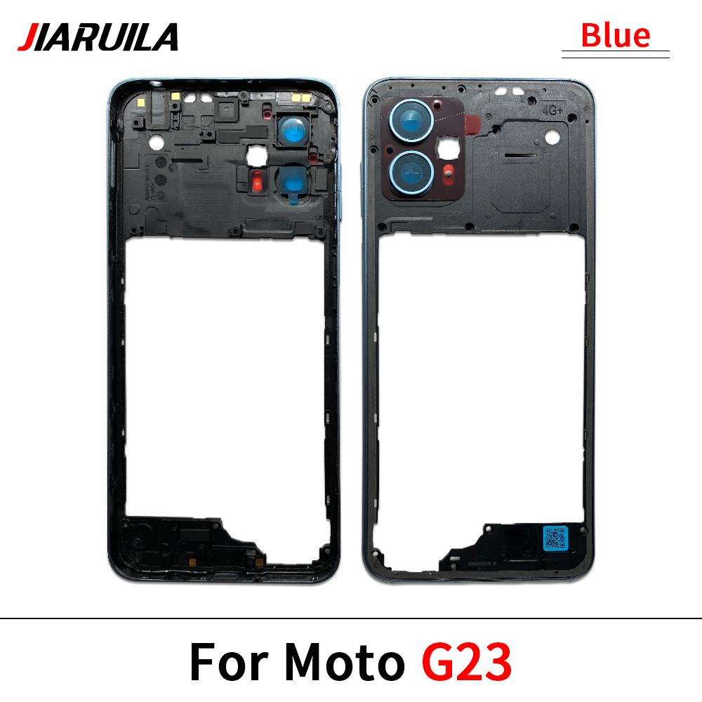NEW Back Cover Middle Frame Holder Housing For Moto G04 G23 G34 G53 G54 G62 G72 G73 Middle Frame Repair and Replacement Parts
