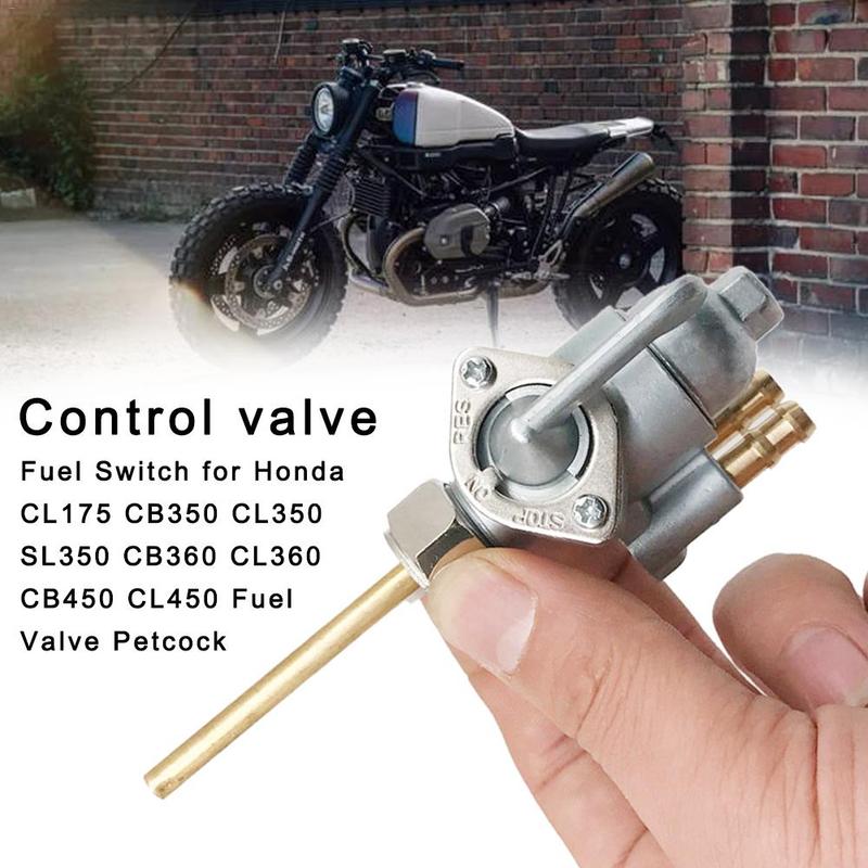

Motorcycle Gas Petrol Fuel Tank Switch Tap Petcock Valve Open/Close Switches For Honda CL175 CB 350 360 450 CL 350 360 450 SL350