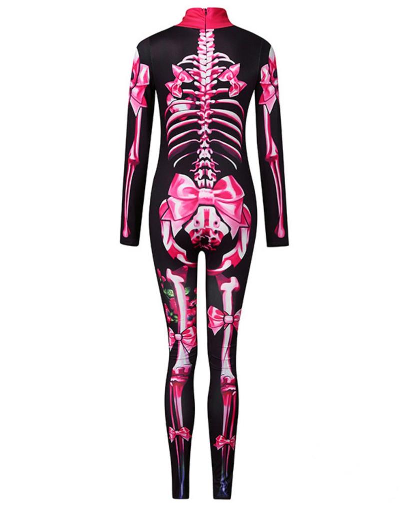 Halloween Skulls And Bones Printed Jumpsuit Parent-Child Costume