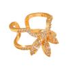 Metal Zircon NailCap Ring Silver Color Detachable Nail Ring Retro Sweet Nail Ring  Manicure