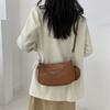Solid Color Pu Zipper Shoulder Bags Stylish Design Hot Trendy 2026  Bags for Women Retro High Quality Crossbody Bags