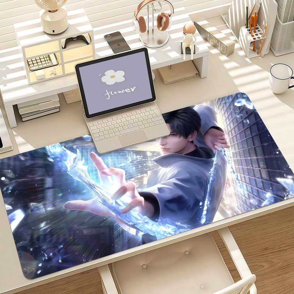 Game Love And Deepspace Zayne Mouse Pad Anti Slip Rubber Edge Locked Thickened Laptop Gaming Desk Mat