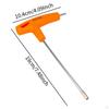 T Handle Socket Wrench Portable Ergonomic Grip Versatile Spanner Repair Tool Square Hole 3.2mm