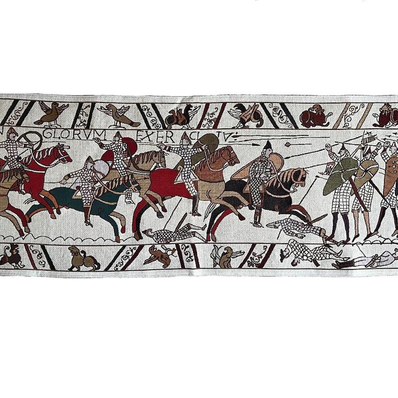 Bayeux Tapestry Medieval Woven Art 18x57 75x100