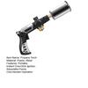 Outdoor Propane Torch Adjustable Flame Torch Safety Lock Igniter for BBQ Charcoal & Weed Burning (Tank Not Included)