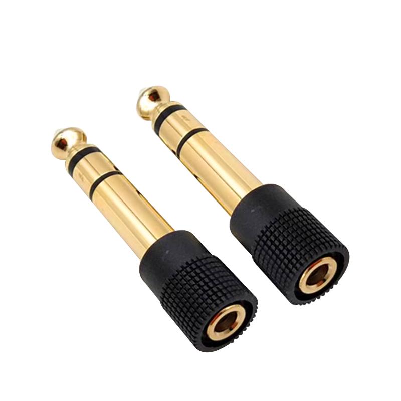 Mikrofonadapter Stereo-Kopfhöreranschluss Audio-Stecker Stecker auf Buchse 3,5 mm 6,35 mm