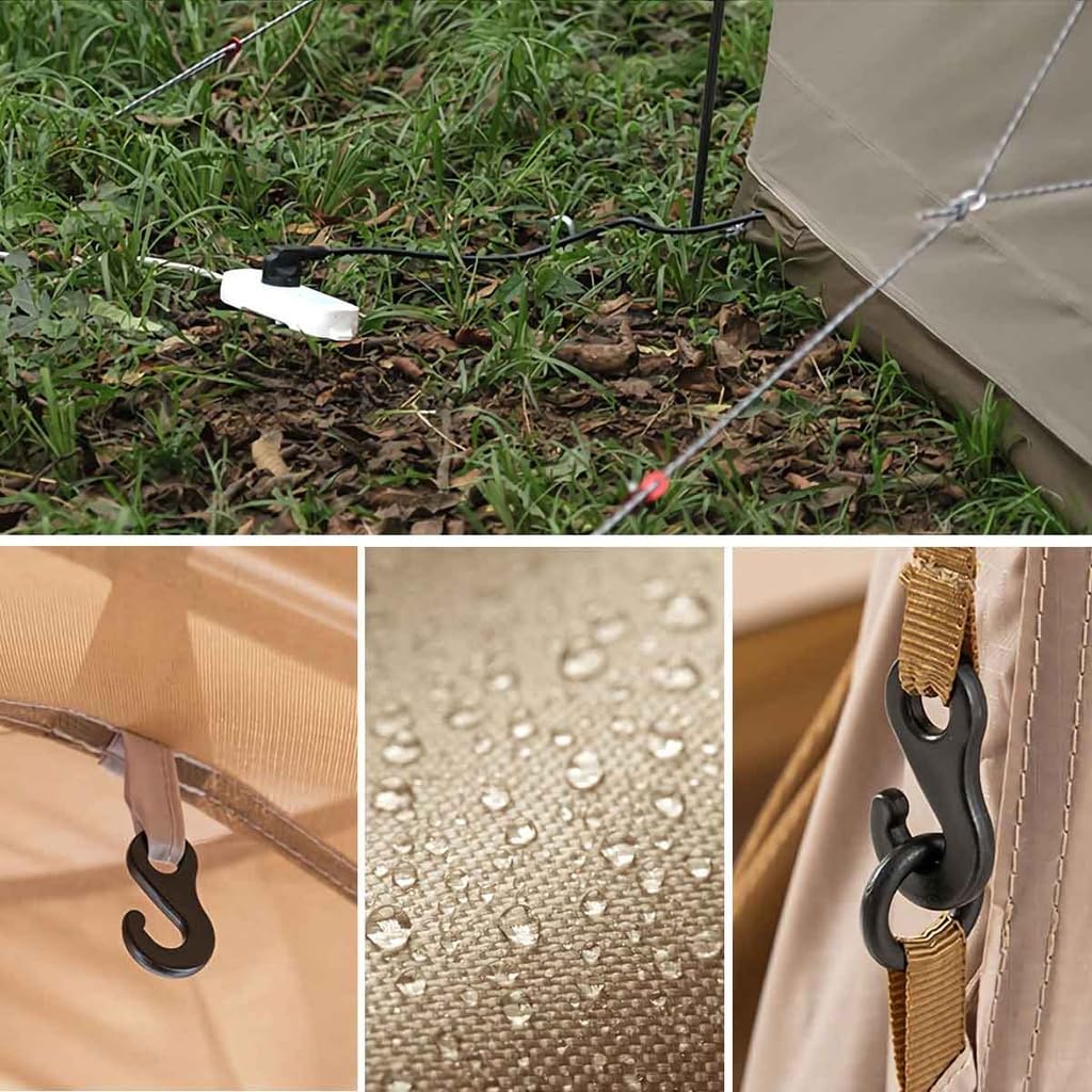 Naturehike Cort hexagonal în stil mongol pentru 4 4 Usor rezistent la apă Umiditate Flacără În aer liber Căldură țânțari Include sac de depozitare Oameni, anotimpuri,