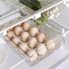 Value Garden Refrigerator Tray, Hanging Storage Case, Egg Box, Holds 15 Eggs, Kitchen Storage, Pantry, Clear Case, Drawer, 30*20*9.5cm