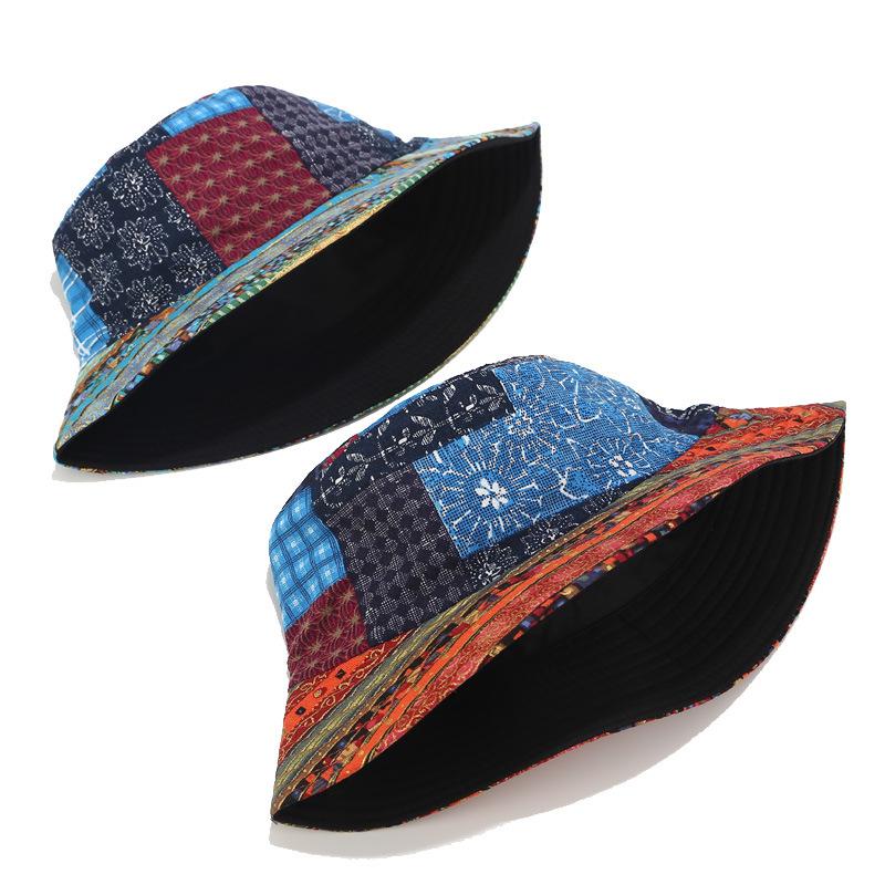 Women's Cute Hip Hop Bucket Hat Summer Panama Fisherman Cap Street Wear Fishing Style Girls' New Accessory 2-side Wearing