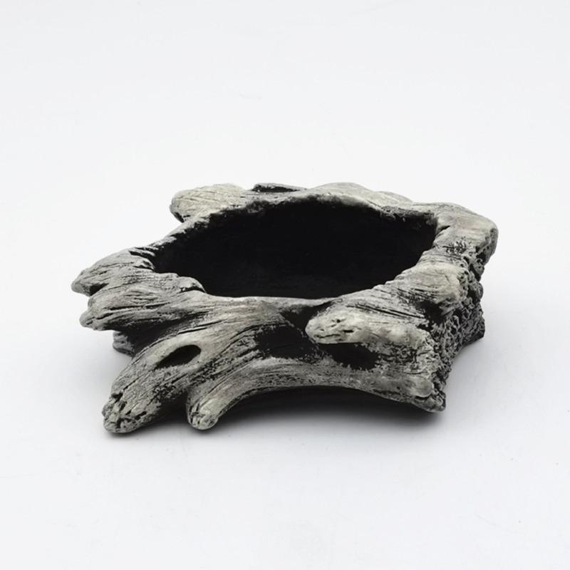 Artificial Driftwood Planter Sculpture Resin Succulents Flower Pots Imitation Wood Pile Porous Bonsais Tree Plant Pots