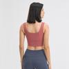 Original Quick-Drying Yoga Vest Women's Chest Pad Outwear Front Zipper Sports Intimates High Strength Running Workout Bra