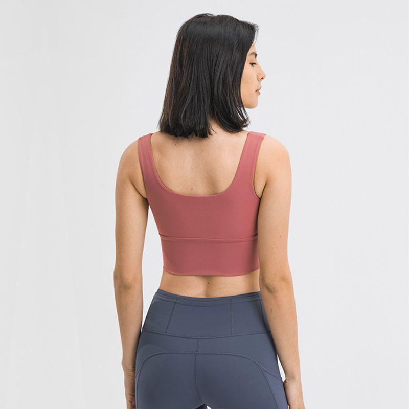 Original Quick-Drying Yoga Vest Women's Chest Pad Outwear Front Zipper Sports Intimates High Strength Running Workout Bra