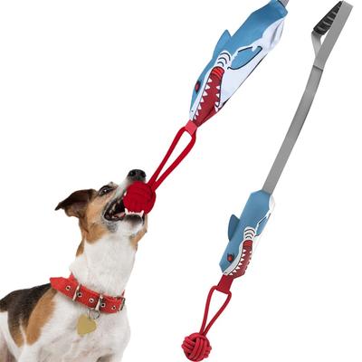 Squeaky Dog Rope Chew Toy for and Large Interactive Rope Durable Squeaky Teething Rope Dog Stress Relief Fun-filled Toy, Small, Medium, Dogs, Toy,