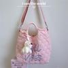 Korean Style Cute Women's Versatile Down Jacket Shoulder Bag - Large Capacity Handbag for Autumn/Winter
