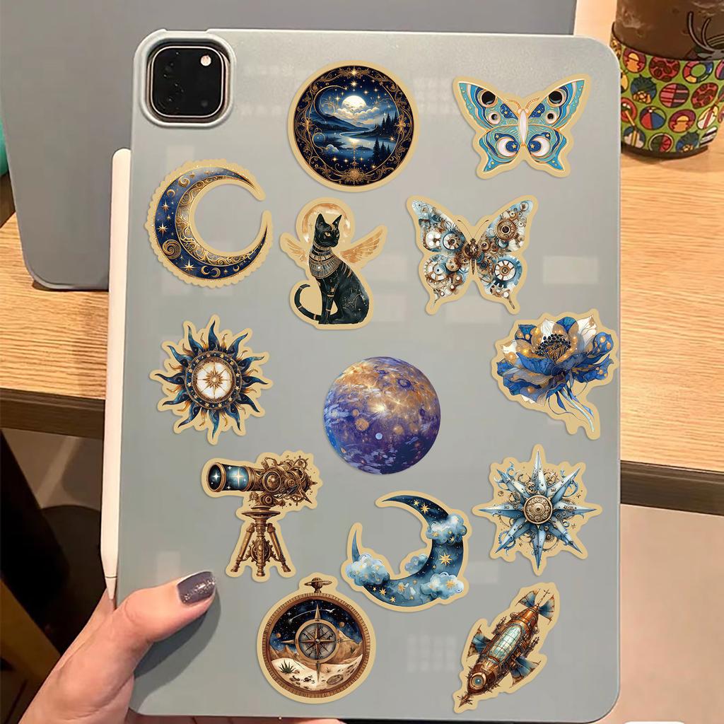 50 Cartoon Universe Swirl Retro Graffiti Stickers Decorative Guitar Notebook Suitcase DIY Waterproof