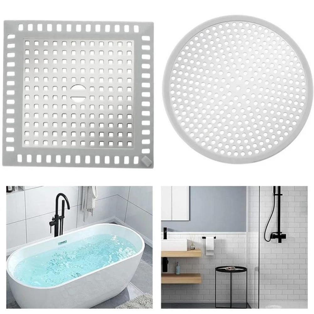 1Pc Kitchen Sink Strainer Anti Clogging Stainless Steel Floor Drain Floor Waste Drain Cover Round Square Bathroom Drain Stoppers