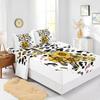 Four-Piece Mattress, Sunflower Digital Printing Mattress, Protective Cover, Bedding